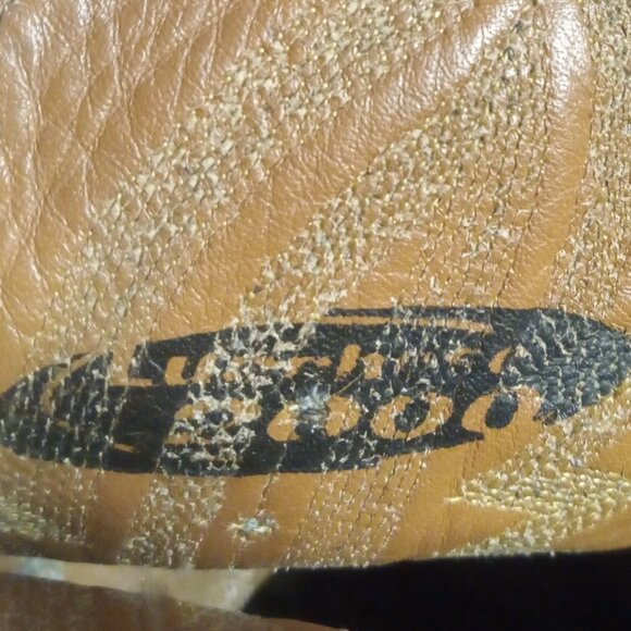 Lucchese 2000 Men's Black Leather Cowboy Boots Size 9.5 2E T3010R4 - Picture 5 of 7